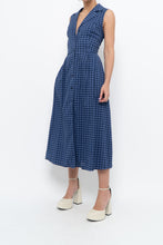 Load image into Gallery viewer, DKNY x Blue Gingham Back-Tie Dress (XS-M)