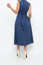 Load image into Gallery viewer, DKNY x Blue Gingham Back-Tie Dress (XS-M)