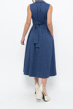 Load image into Gallery viewer, DKNY x Blue Gingham Back-Tie Dress (XS-M)
