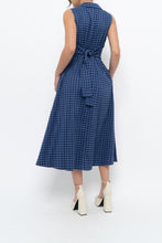Load image into Gallery viewer, DKNY x Blue Gingham Back-Tie Dress (XS-M)