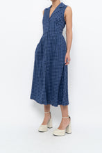 Load image into Gallery viewer, DKNY x Blue Gingham Back-Tie Dress (XS-M)