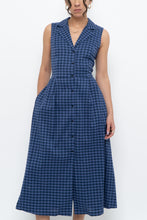 Load image into Gallery viewer, DKNY x Blue Gingham Back-Tie Dress (XS-M)