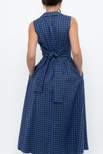 Load image into Gallery viewer, DKNY x Blue Gingham Back-Tie Dress (XS-M)