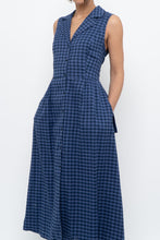 Load image into Gallery viewer, DKNY x Blue Gingham Back-Tie Dress (XS-M)