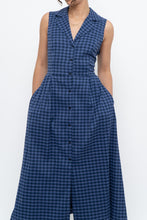 Load image into Gallery viewer, DKNY x Blue Gingham Back-Tie Dress (XS-M)