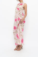 Load image into Gallery viewer, Vintage x Made in Hong Kong x VALERIE STEVENS Light Pink Floral Semi-Sheer Maxi Dress (S, M)