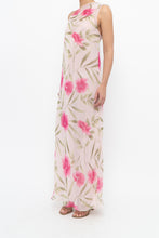 Load image into Gallery viewer, Vintage x Made in Hong Kong x VALERIE STEVENS Light Pink Floral Semi-Sheer Maxi Dress (S, M)
