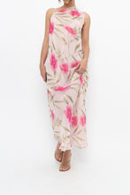 Load image into Gallery viewer, Vintage x Made in Hong Kong x VALERIE STEVENS Light Pink Floral Semi-Sheer Maxi Dress (S, M)