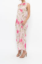 Load image into Gallery viewer, Vintage x Made in Hong Kong x VALERIE STEVENS Light Pink Floral Semi-Sheer Maxi Dress (S, M)