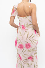 Load image into Gallery viewer, Vintage x Made in Hong Kong x VALERIE STEVENS Light Pink Floral Semi-Sheer Maxi Dress (S, M)