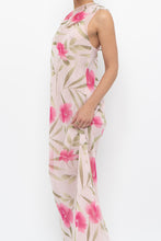 Load image into Gallery viewer, Vintage x Made in Hong Kong x VALERIE STEVENS Light Pink Floral Semi-Sheer Maxi Dress (S, M)