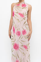 Load image into Gallery viewer, Vintage x Made in Hong Kong x VALERIE STEVENS Light Pink Floral Semi-Sheer Maxi Dress (S, M)