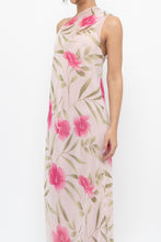 Load image into Gallery viewer, Vintage x Made in Hong Kong x VALERIE STEVENS Light Pink Floral Semi-Sheer Maxi Dress (S, M)