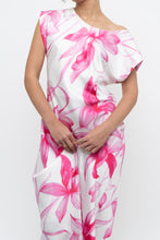 Load image into Gallery viewer, MARELLA x Pink, White Floral Satin Maxi Dress (S, M)