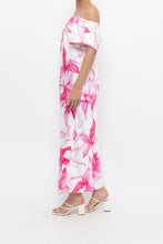 Load image into Gallery viewer, MARELLA x Pink, White Floral Satin Maxi Dress (S, M)