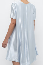 Load image into Gallery viewer, Modern x Ice Blue Flowy Satin Midi Dress (XS-M)