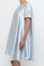Load image into Gallery viewer, Modern x Ice Blue Flowy Satin Midi Dress (XS-M)