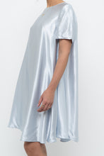 Load image into Gallery viewer, Modern x Ice Blue Flowy Satin Midi Dress (XS-M)