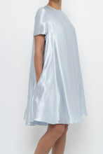 Load image into Gallery viewer, Modern x Ice Blue Flowy Satin Midi Dress (XS-M)