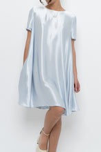 Load image into Gallery viewer, Modern x Ice Blue Flowy Satin Midi Dress (XS-M)