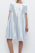 Load image into Gallery viewer, Modern x Ice Blue Flowy Satin Midi Dress (XS-M)