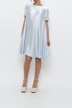 Load image into Gallery viewer, Modern x Ice Blue Flowy Satin Midi Dress (XS-M)