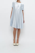 Load image into Gallery viewer, Modern x Ice Blue Flowy Satin Midi Dress (XS-M)