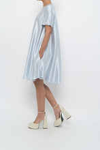 Load image into Gallery viewer, Modern x Ice Blue Flowy Satin Midi Dress (XS-M)