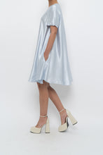 Load image into Gallery viewer, Modern x Ice Blue Flowy Satin Midi Dress (XS-M)
