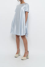 Load image into Gallery viewer, Modern x Ice Blue Flowy Satin Midi Dress (XS-M)