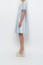 Load image into Gallery viewer, Modern x Ice Blue Flowy Satin Midi Dress (XS-M)