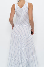 Load image into Gallery viewer, CP SHADES x Made in USA x White Striped Linen Maxi Dress (S)