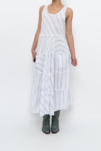 Load image into Gallery viewer, CP SHADES x Made in USA x White Striped Linen Maxi Dress (S)