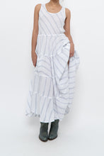 Load image into Gallery viewer, CP SHADES x Made in USA x White Striped Linen Maxi Dress (S)