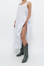 Load image into Gallery viewer, CP SHADES x Made in USA x White Striped Linen Maxi Dress (S)