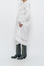Load image into Gallery viewer, Modern x White Cotton Long Sleeve Lace Dress (XS)