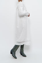 Load image into Gallery viewer, Modern x White Cotton Long Sleeve Lace Dress (XS)