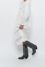Load image into Gallery viewer, Modern x White Cotton Long Sleeve Lace Dress (XS)