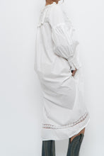 Load image into Gallery viewer, Modern x White Cotton Long Sleeve Lace Dress (XS)