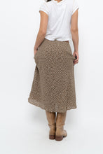Load image into Gallery viewer, Vintage x MAX STUDIO Black, Brown Polkadot Midi Skirt (L, XL)
