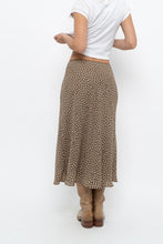 Load image into Gallery viewer, Vintage x MAX STUDIO Black, Brown Polkadot Midi Skirt (L, XL)