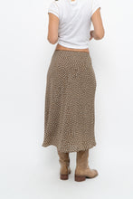 Load image into Gallery viewer, Vintage x MAX STUDIO Black, Brown Polkadot Midi Skirt (L, XL)