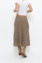 Load image into Gallery viewer, Vintage x MAX STUDIO Black, Brown Polkadot Midi Skirt (L, XL)