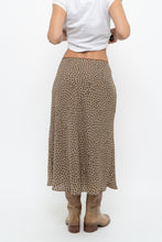 Load image into Gallery viewer, Vintage x MAX STUDIO Black, Brown Polkadot Midi Skirt (L, XL)