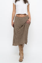 Load image into Gallery viewer, Vintage x MAX STUDIO Black, Brown Polkadot Midi Skirt (L, XL)