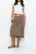 Load image into Gallery viewer, Vintage x MAX STUDIO Black, Brown Polkadot Midi Skirt (L, XL)