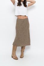 Load image into Gallery viewer, Vintage x MAX STUDIO Black, Brown Polkadot Midi Skirt (L, XL)