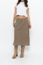 Load image into Gallery viewer, Vintage x MAX STUDIO Black, Brown Polkadot Midi Skirt (L, XL)