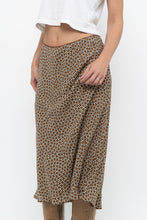 Load image into Gallery viewer, Vintage x MAX STUDIO Black, Brown Polkadot Midi Skirt (L, XL)