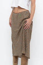 Load image into Gallery viewer, Vintage x MAX STUDIO Black, Brown Polkadot Midi Skirt (L, XL)